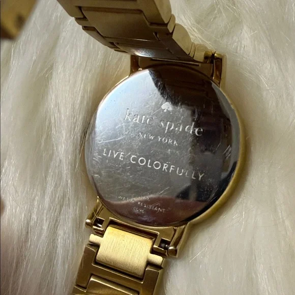 Kate Spade New York Gramercy Grand Gold-Tone Watch with Crystal Accents - Picture 4 of 15